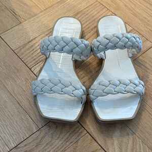 Dolce Vita Light Gray Braided Sandals